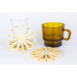 Chrysanthemum coaster small, , large