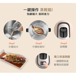 TATUNG大同 6人份奶霜粉不鏽鋼配件電鍋 TAC-06R-MBI, , large