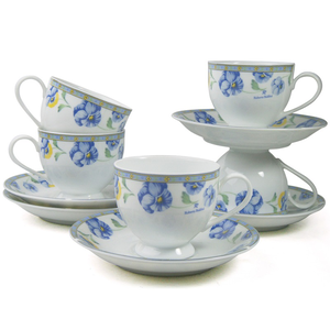 [豐名日本餐具] 咖啡杯五客入組 藍花 ROBERTA / C00CS5-45