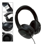 【HANLIN】-M550 通用全罩式有線耳機 電鋼琴專用 音色柔和 柔軟仿皮質感 親膚伸縮設計 耳罩全包覆密合 主動降噪 折疊 全罩式, , large