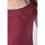 (S) burberry質感棉質純棉紅色上衣二手衣, , large