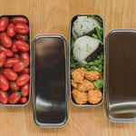 dsk.pig Stainless steel lunch box with two types of lids RD x PI, , large