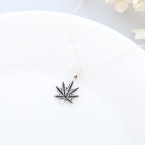 【Angel & Me】CHILL 楓葉 大麻葉 s925 純銀 項鍊 生日 聖誕 情人節 禮物