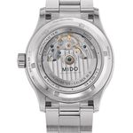 MIDO 美度 Multifort 先鋒系列80小時天文台矽游絲機械錶-銀/42mm M0384311104100, , large
