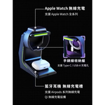 【Leo手機周邊專賣店】怪獸選物 IDEAMON 電力黑客三合一無線充電盤 / 雙入組極光黑, , large