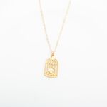 【Angel & Me】Cage and Bird s925 sterling silver 24k gold plated necklace gift, , large