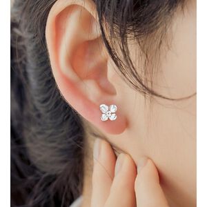 s999純銀螺絲款盛放的百合花耳環-附馬卡收納盒 