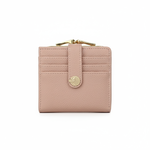 LEAFIN 經典卡片夾口金包-粉色 仕女 皮夾 女夾 卡片收納 人氣女用皮夾 女夾, , large