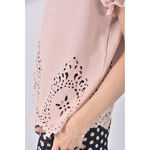 (M) 兩件式粉色短袖上衣二手衣, , large