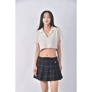 (2XL) knights bridge格紋藍色短裙二手衣