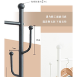 【Y HOUSE】Light luxury coat and hat rack, functional clothes hanger, floor-standing clothes hanger, open clothes hanger - black, , large