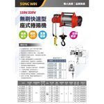 WIN五金 松盈牌 NJ系列快速捲揚機 無刷變頻雙速吊磚機 拉線機 高樓小吊車 小金剛 電動吊車 電動絞盤, , large