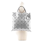 ISSEY MIYAKE BAO BAO LUCENT 6X6 亮面手提包(銀色), , large