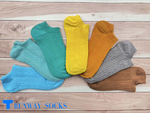 【RUNWAY】《RUNWAY SOCKS》Japanese/Korean Style Candy Socks &ndash; 22 Colors, Double Cylinder No-Show Socks &ndash; Sky Blue Limited Quantity &ndash; While Supplies Last, , large