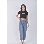 (XL) feina韓牌高腰丹寧牛仔修身藍色長褲二手衣, , large