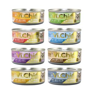 【Vi.Chi維齊】經典化毛貓罐頭 貓餐罐80gX24罐/箱(經典維齊 全齡貓 副食)