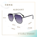 酷玩時尚漸層復刻灰飛官寶麗來偏光墨鏡/UV400太陽眼鏡〔ALEGANT〕, , large