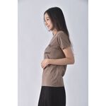 (S) 【陳喬恩私服】史努比棕色短袖上衣二手衣, , large