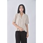 (S) realcoco質感綠色短袖上衣二手衣, , large