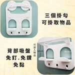 GS MALL 台灣製造 吸盤式收納架 保鮮膜收納架 鋁箔紙架 廚房置物架 紙巾架 收納架 保鮮膜掛勾架 廚房收納架, , large