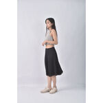 (M) clear impression拼接灰色長裙二手衣, , large