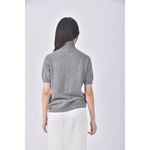 (M) uniqlo質感高領灰色短袖上衣二手衣, , large