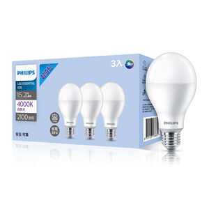 飛利浦15.2W LED球泡3入超值包-自然光