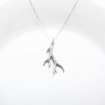 【Angel & Me】Deer Antler (Medium) s925 sterling silver necklace Birthday gift, , large