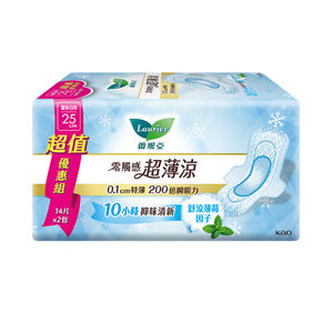 蕾妮亞零觸感特薄超薄涼量多日用加長型25cm-14PC