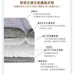 【日本旭川】特規版 AIRFit氧活力厚磅4.5CM雙面支撐空氣床墊 舒適支撐 可水洗 6D透氣循環, , large