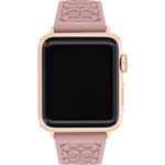 COACH Apple Watch 錶帶 38/40mm 適用 矽膠錶帶- 煙燻粉x玫瑰金(不含手錶)  $3,300, , large