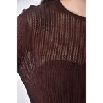 (S) uniqlo質感羊毛棕色長袖上衣二手衣, , large