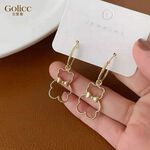 【Gulicc 】古莉可 耳環 可愛簍空小熊耳釘, , large