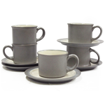 [豐名日本餐具] 咖啡杯五客入組 灰白釉 / C00CS5-50, , large