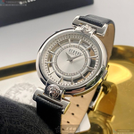 [星晴錶業]VERSUS VERSACE手錶,36mm,VV00017銀色錶面銀錶殼深黑色真皮皮革錶帶款, , large
