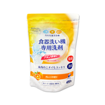 [日日好物]日本第一石鹼-洗碗機專用酵素去漬消臭除水垢洗碗粉450g/黃袋-柑橘香(各品牌機型適用,廚房食器餐具鹼性清潔粉,檸檬酸鈉碗盤去污洗潔劑), , large