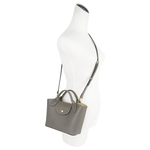 LONGCHAMP Epure XS 釦式牛皮迷你二用包(斑鳩色), , large