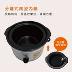 Jinkon 4.5L Ceramic Slow Cooker JK-6050, , large