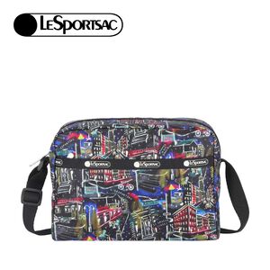 |快速出貨|Lesportsac Daniella Crossbody 都會時尚拉鍊側背包斜背包/ 冬日紐約夜景