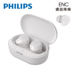 PHILIPS TAT1209 降噪重低音無線耳機(白色)