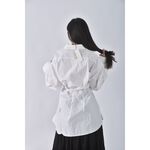 (XL) miyuki select質感寬鬆白色襯衫上衣二手衣, , large