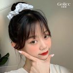 【Gulicc】古莉可 髮圈 法式簡約藍色經典大腸髮圈2入, , large