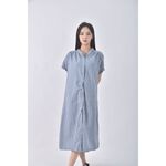 (XL) y y格紋藍色洋裝二手衣, , large