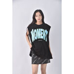 (2XL) n9ck字母黑色上衣二手衣, , large