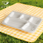 【哩皿食器】台灣製  食品級Tritan 五格餐盤(含上蓋), , large