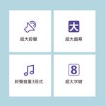 AIWA 愛華 超大字鍵大鈴聲有線電話 ALT-892, , large