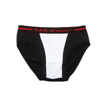 Men's Underpants, 黑+白色, large