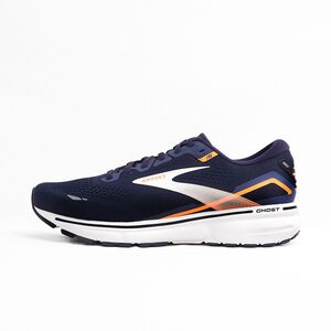 Brooks Ghost 15 男 慢跑鞋 運動 路跑 寬楦 透氣 柔軟 緩震 深藍 橘 [1103932E439]