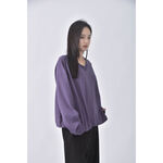 (2XL) yoom韓牌寬鬆紫色長袖上衣二手衣, , large