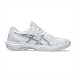 Asics Court Hunter Ff 女 羽球鞋 支撐 抗扭 瞬移 白 銀 [1072A112-102], , large
